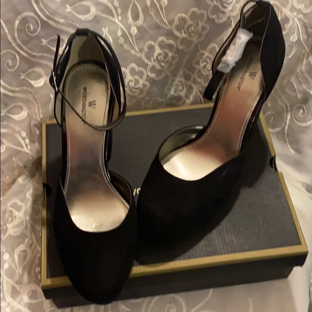 Suede Platform Heels